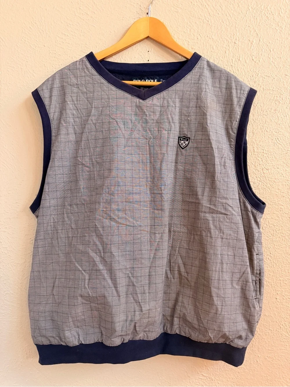 Polo Ralph Lauren Golf navy check vest